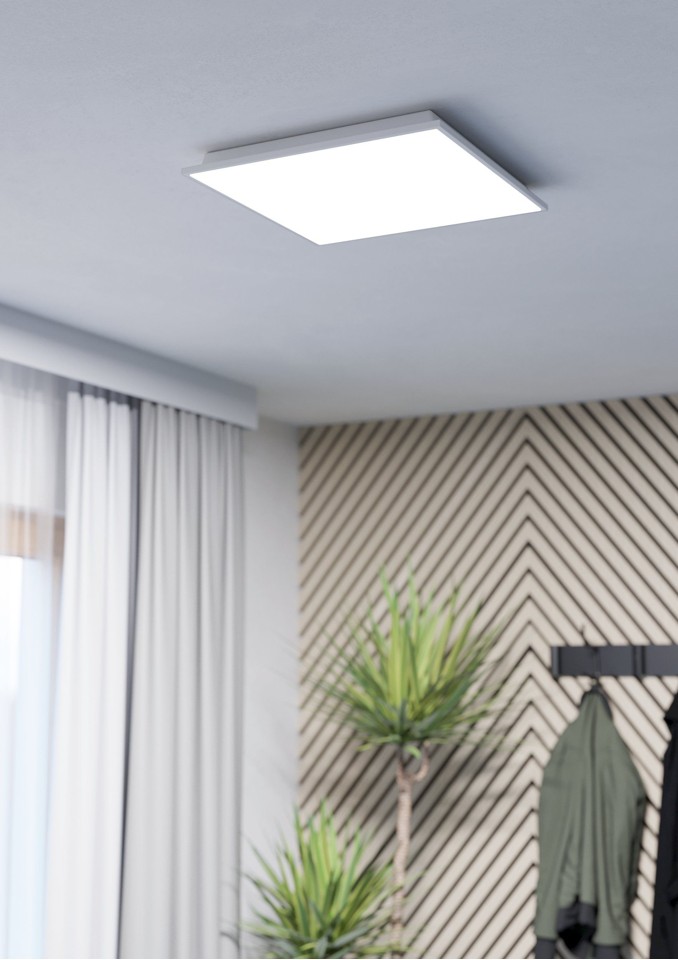 EGLO - Herrora-Z loftlampe hvid 45x45 - TW - Zigbee, Bluetooth