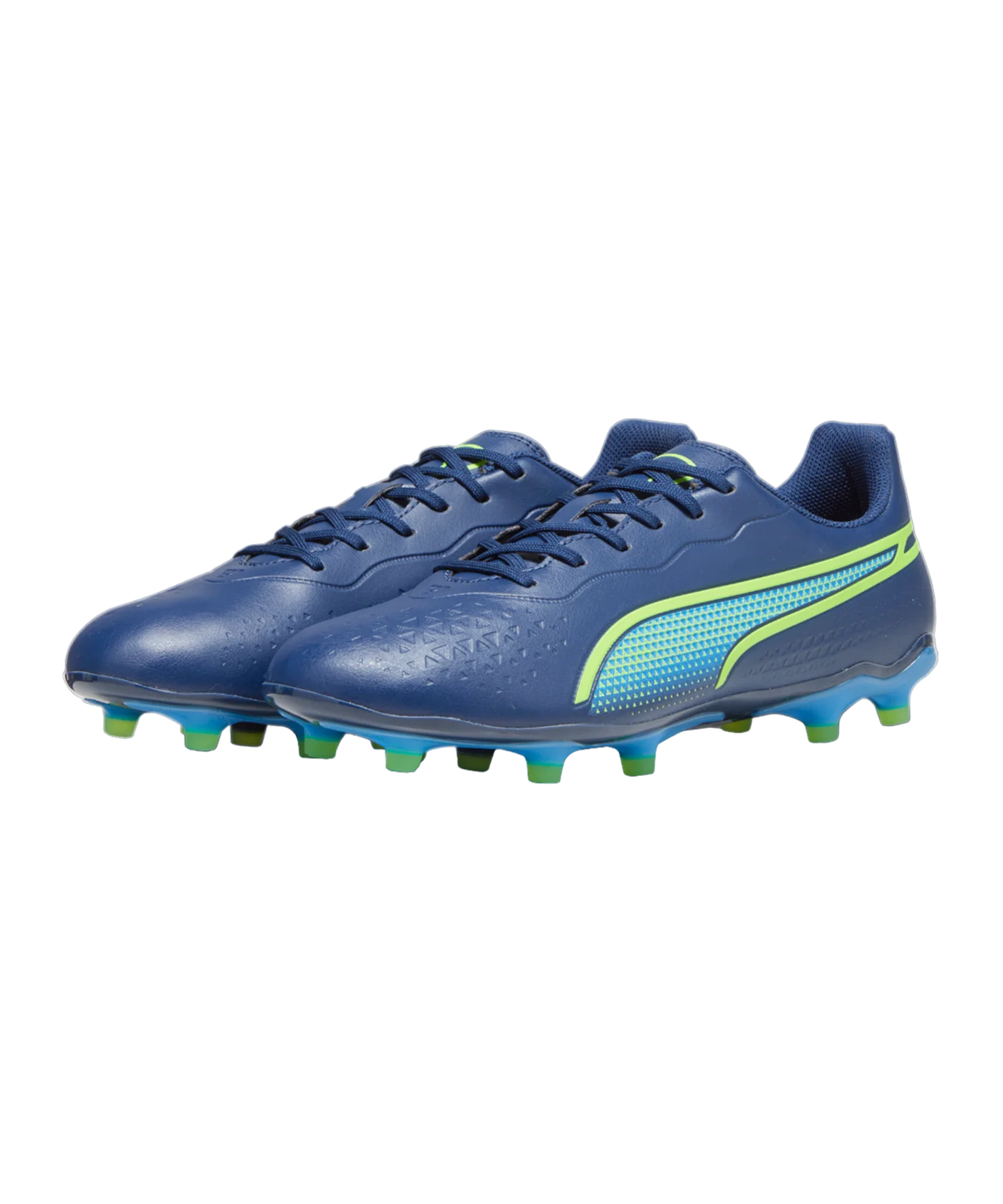 PUMA KING Match FG/AG Gear Up Blau Grün F02