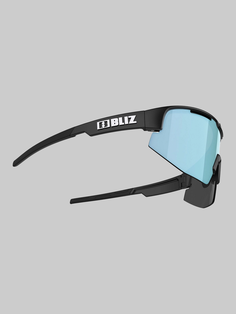 BLIZ Active Eyewear Matrix Small Matte Black Sunglasses smoke w ice blue multi