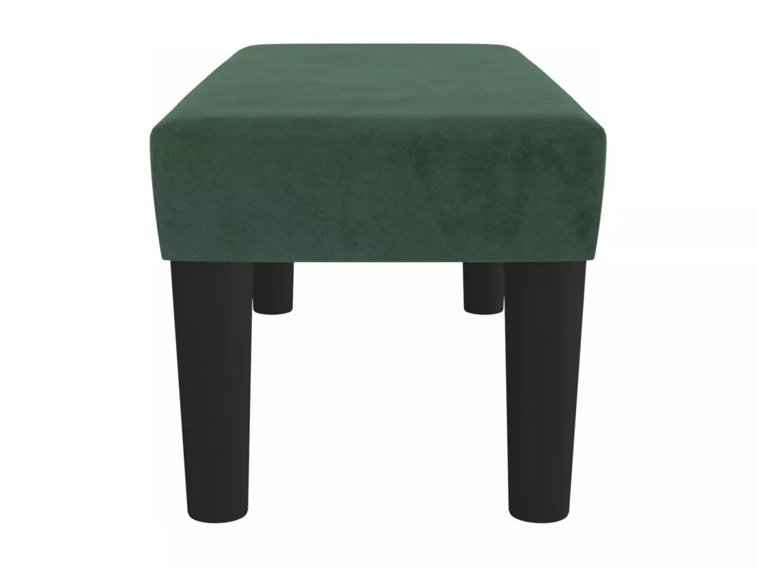 Banc Vert foncé 70x30x30 cm Velours