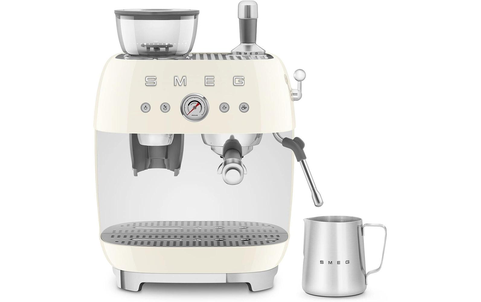 Siebträgermaschine 50's Style EGF03CREU Crème<br>Espresso Kaffeemaschine