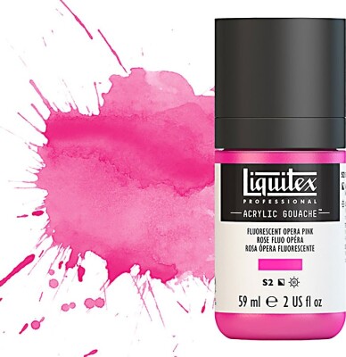 Liquitex - Gouache Akrylmaling - Fluorescent Opera Pink 59 ML