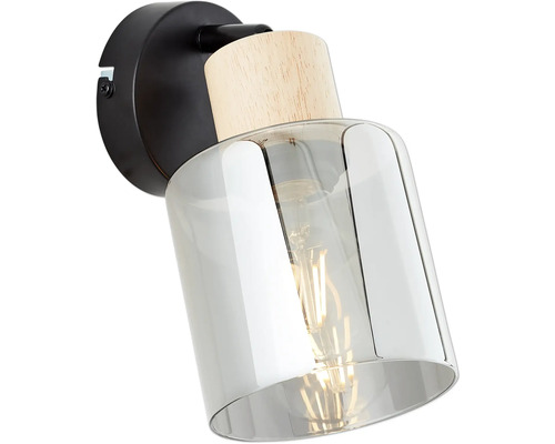Plafondspot, 1-lichts, HxB 20x11 cm, zwart