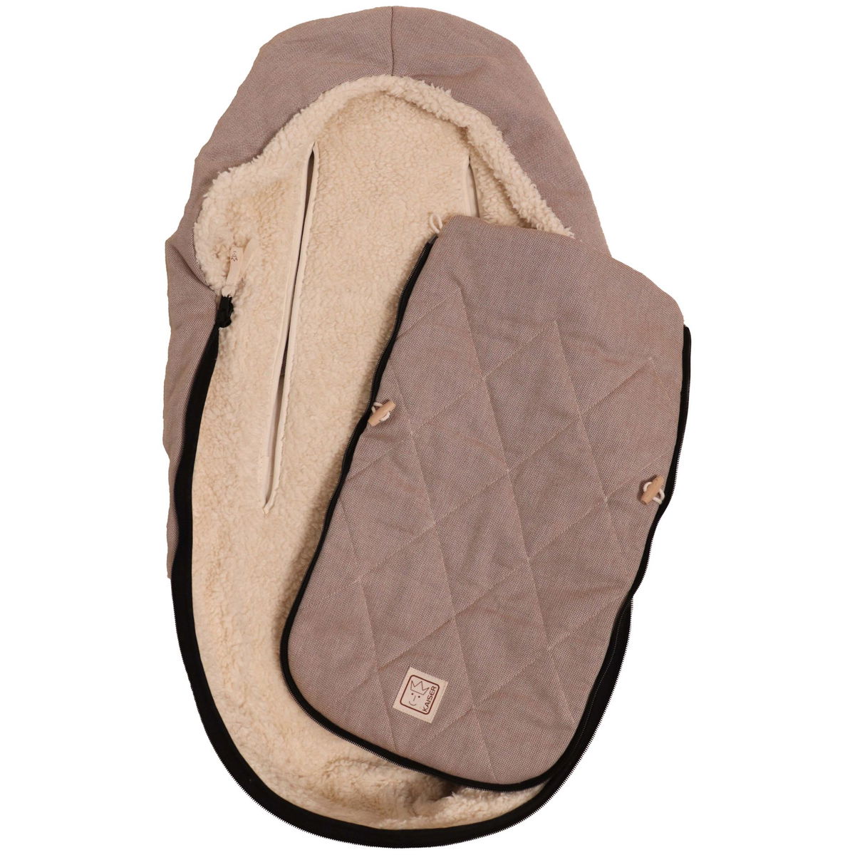 KaiserKaiser   Le Petite Organic Cotton Bio Fusssack  brown/nature