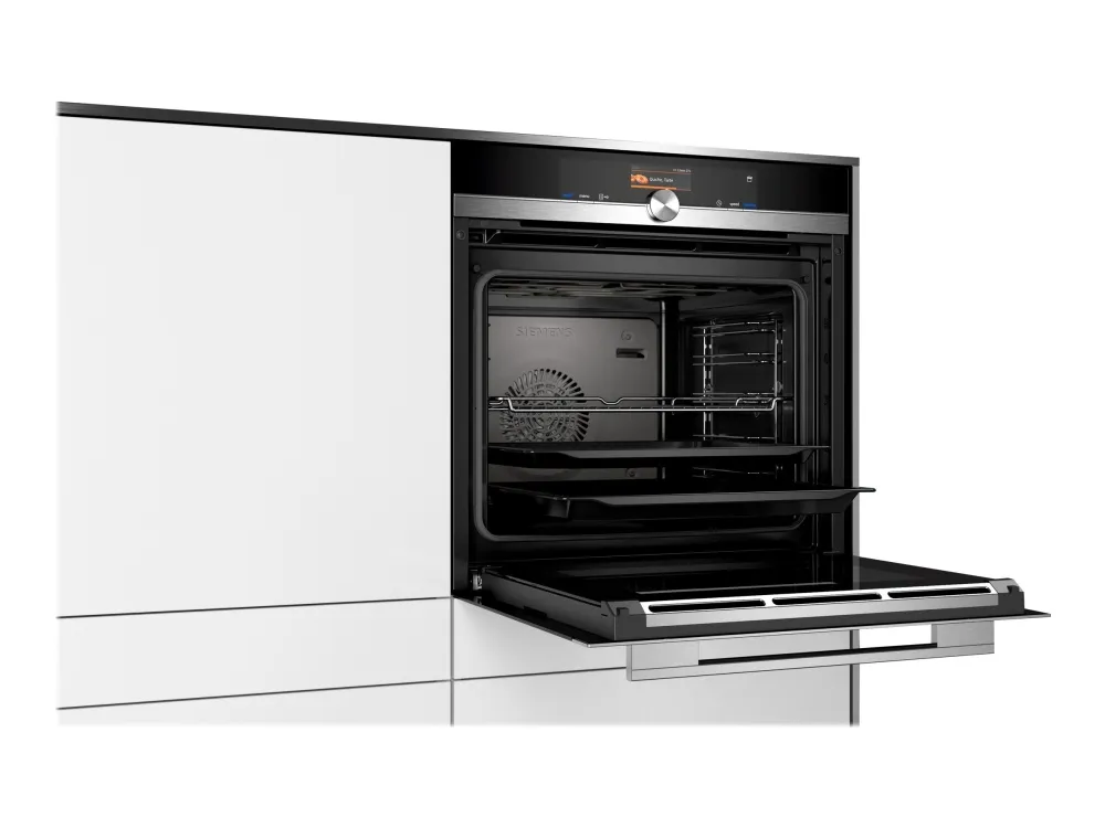 Siemens iQ700 HS636GDS2 - Ovn - med dampfunktion - til indbygning - niche - bredde: 56 cm - dybde: 55 cm - højde: 58.5 cm - med selv-rengøring - Klasse A  - rustfrit stål