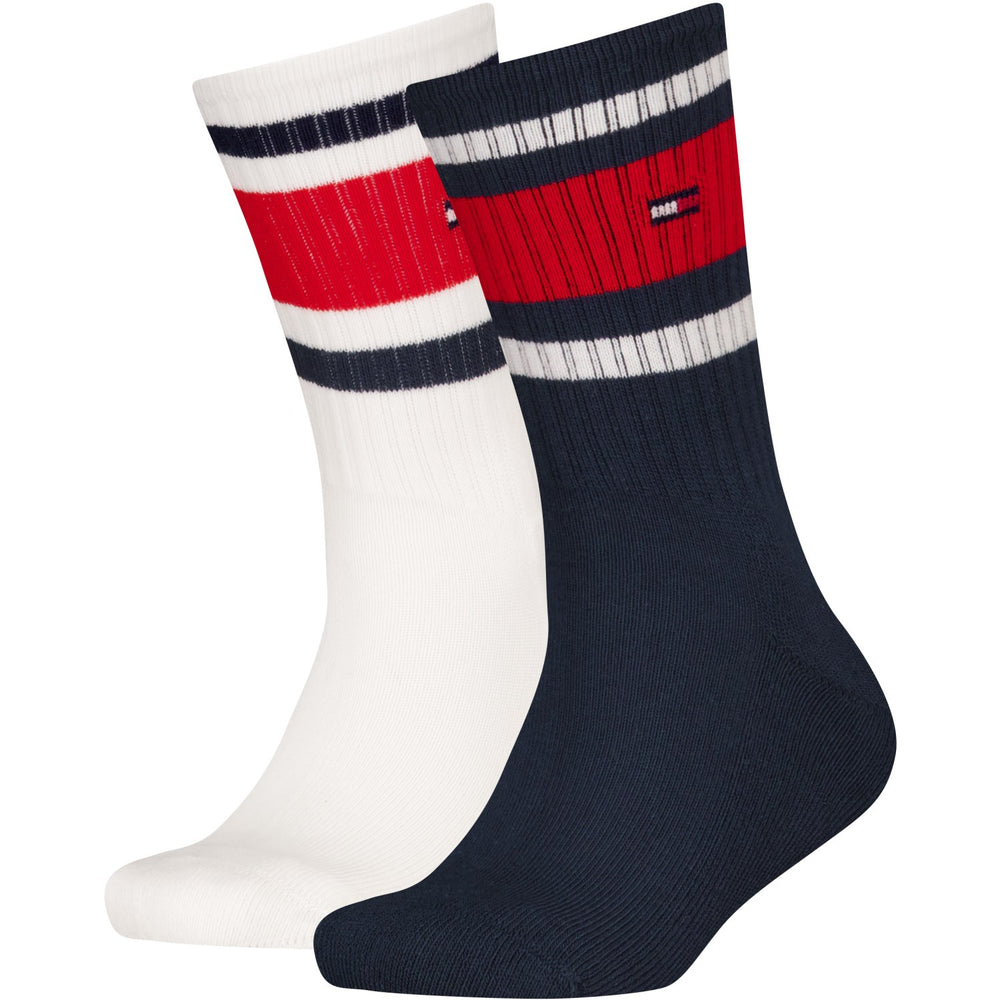 Køb Tommy Hilfiger Navy Th Kids Strømpe 2P Sport Stripe