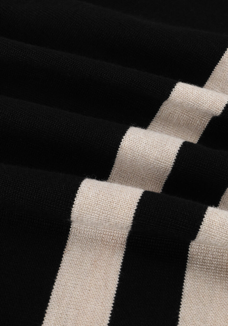MINUS zwarte minus trui perla striped knit pullover
