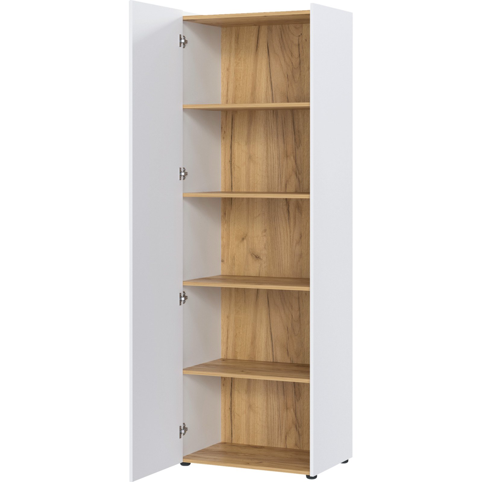 Aktenschrank Hasselt Dekor weiss/Eiche 62 x 188 x 42 cm
