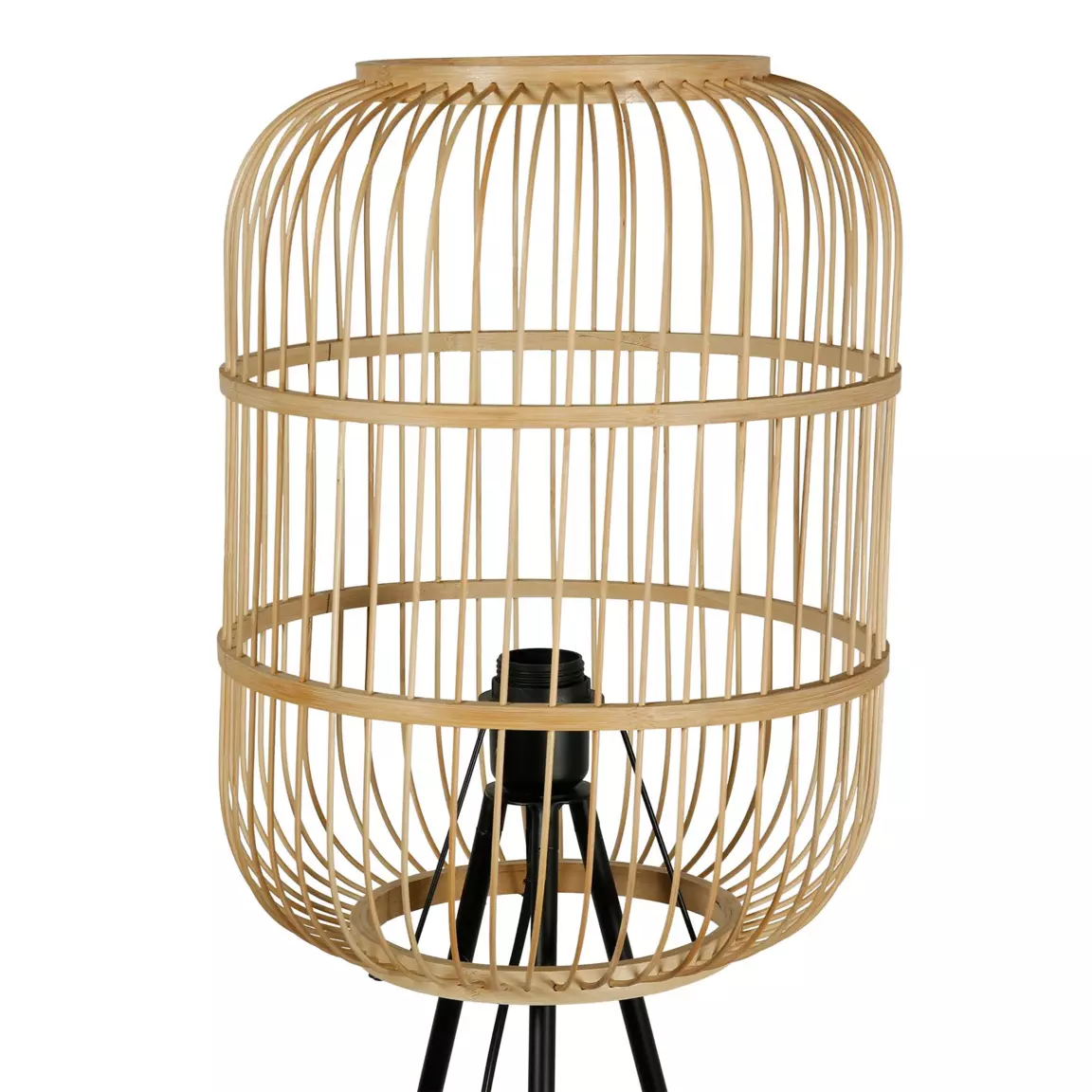 Lampadaire sur trépied bambou (H152 cm) Hanoi Beige