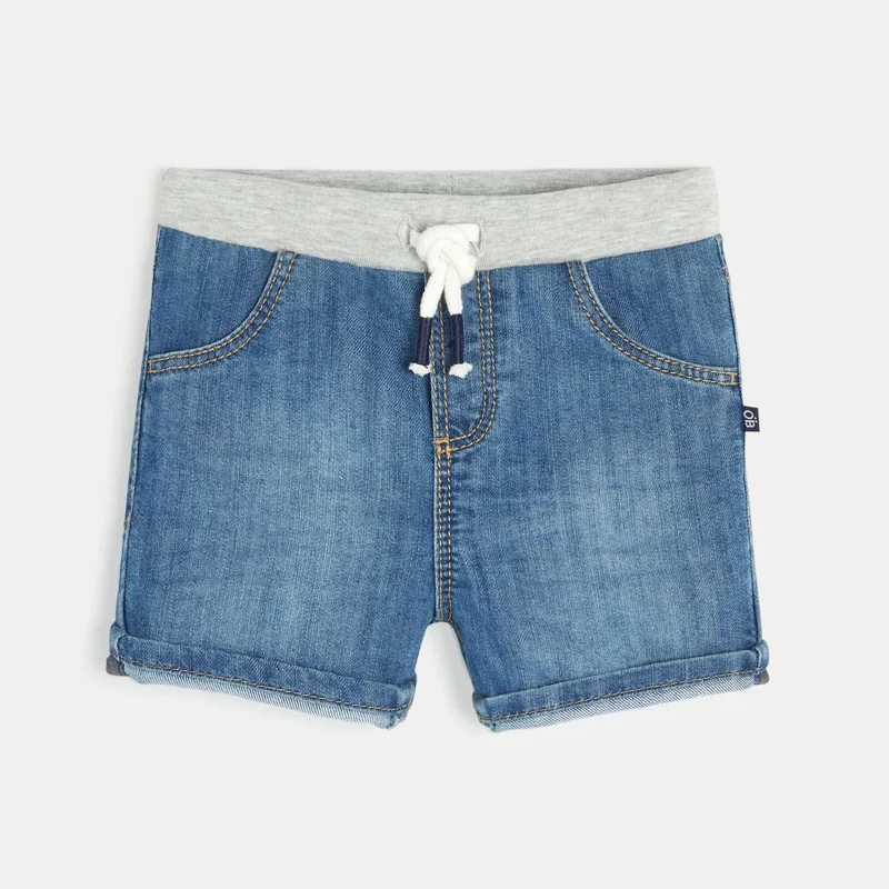 Short en jean bleu bébé garçon Bleu
