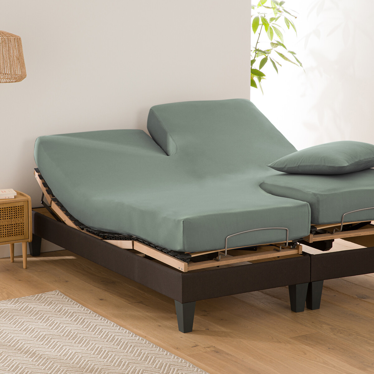 LA REDOUTE INTERIEURS<br>Lençol de malha com elástico, base de cama ajustável, Scenario
