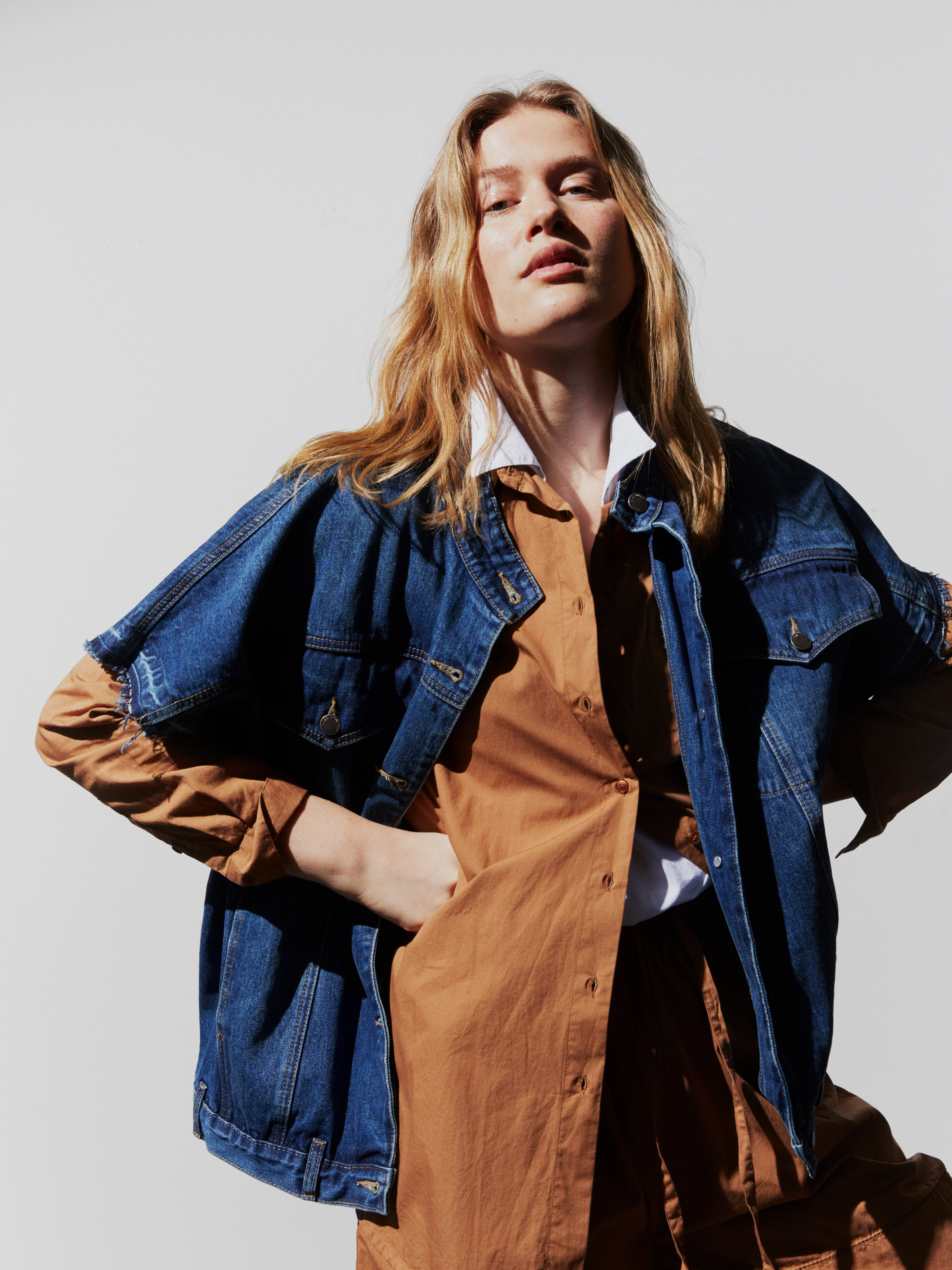 Rabens Saloner  Mir denimvest - Washed Indigo