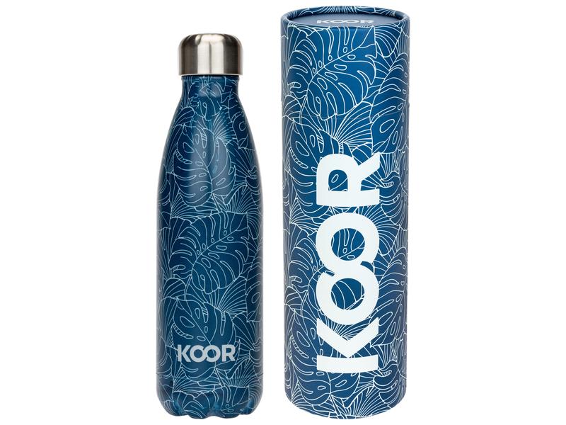 KOOR Trinkflasche Tropicali 500 ml Thermosflasche aus Edelstahl