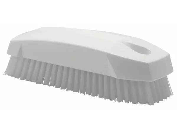 Neglebørste/Håndbørste Vikan stiv L130xB50xH40mm uden greb hvid,stk