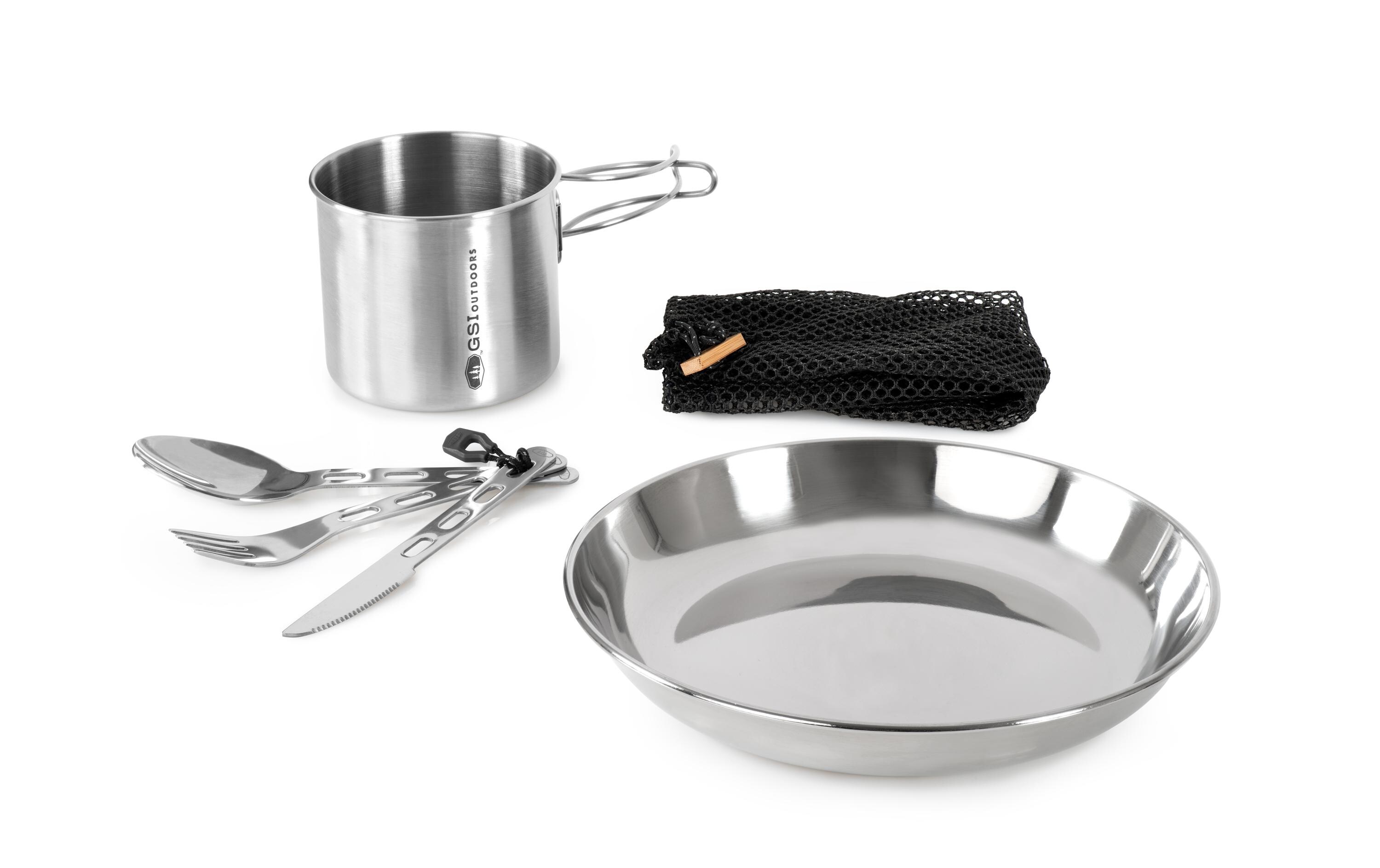 Outdoor-Geschirrset GlacierPraktisches Kochset für Camping