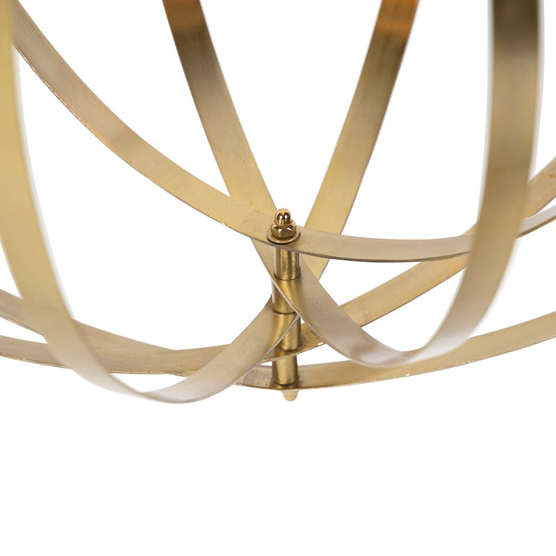 Vintage hanglamp messing draaibaar - Rings