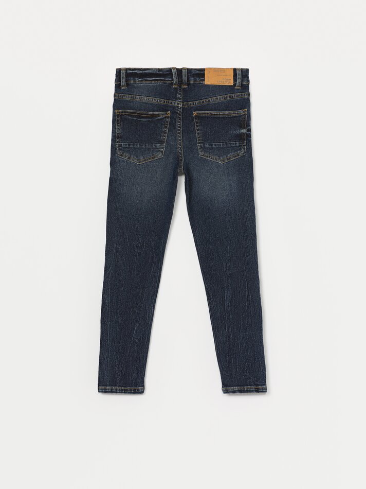 Calça jeans super skinny - Azul marinho