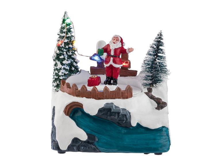 Kerstdorp figuur met verlichting