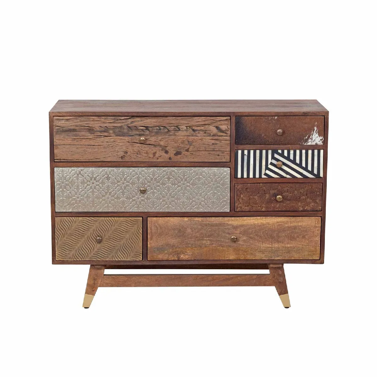 BOIS & CHIFFONS Commode multi-matériaux