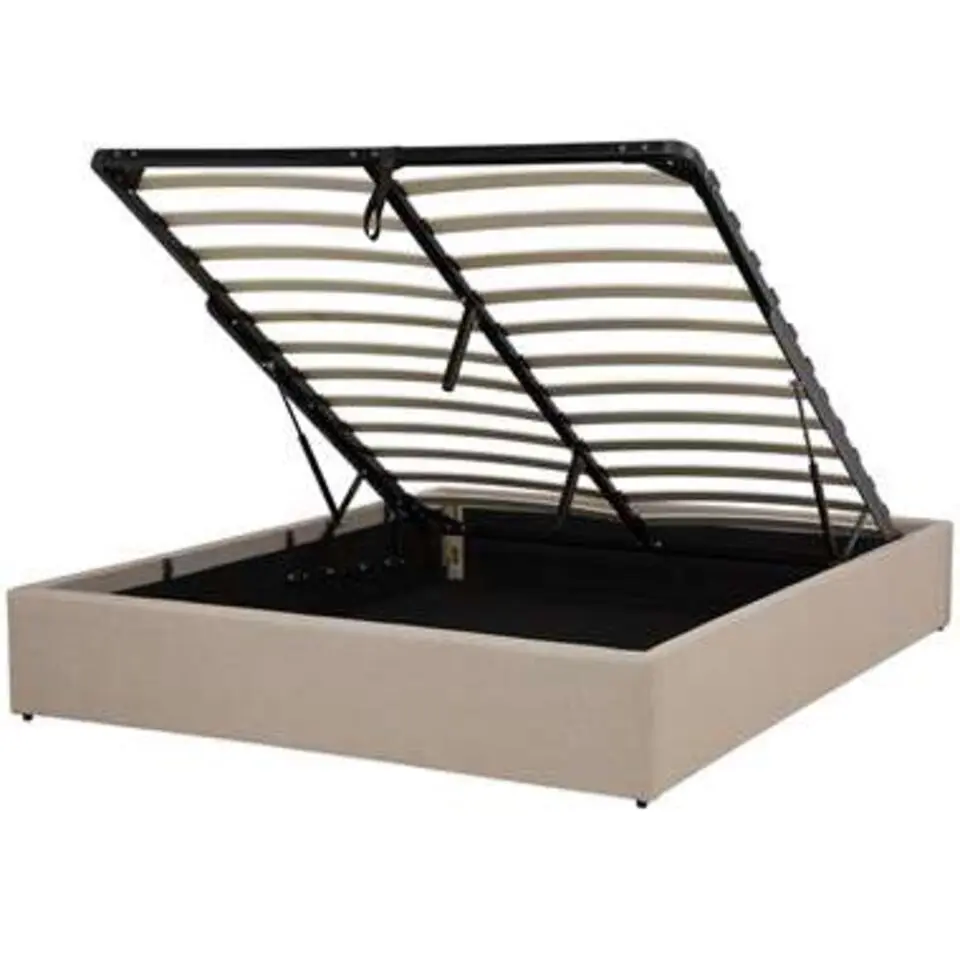 DINAN - Tweepersoonsbed - Beige - 140 x 200 cm - Polyester