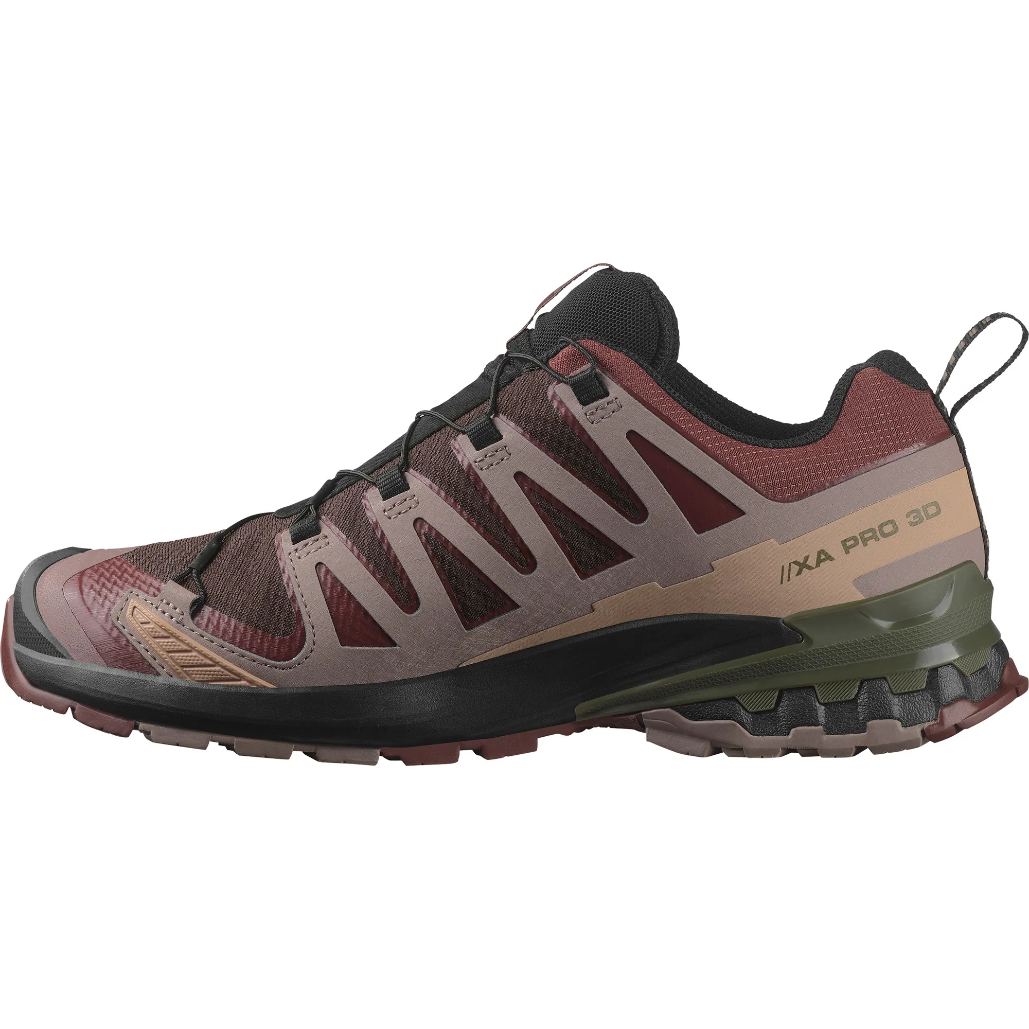 Salomon Men's XA Pro 3D V9 GORE-TEX Black Coffee/Rum Raisin/Olive Night
