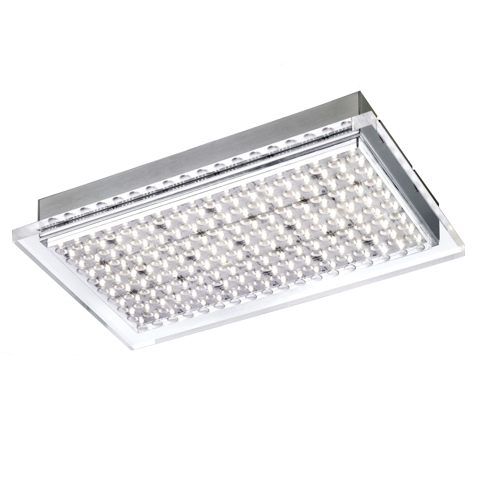 LED-Deckenleuchte - stahlfarben - 31 cm breit