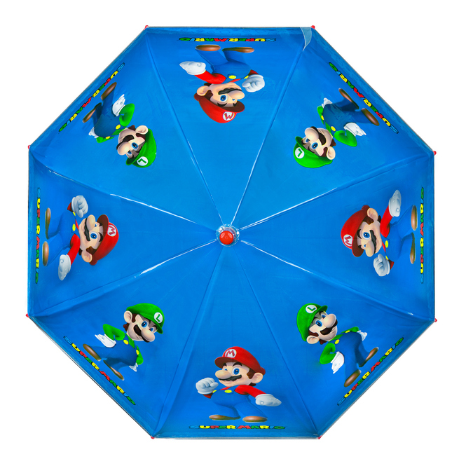 Super Mario - Regenschirm - blau/rot