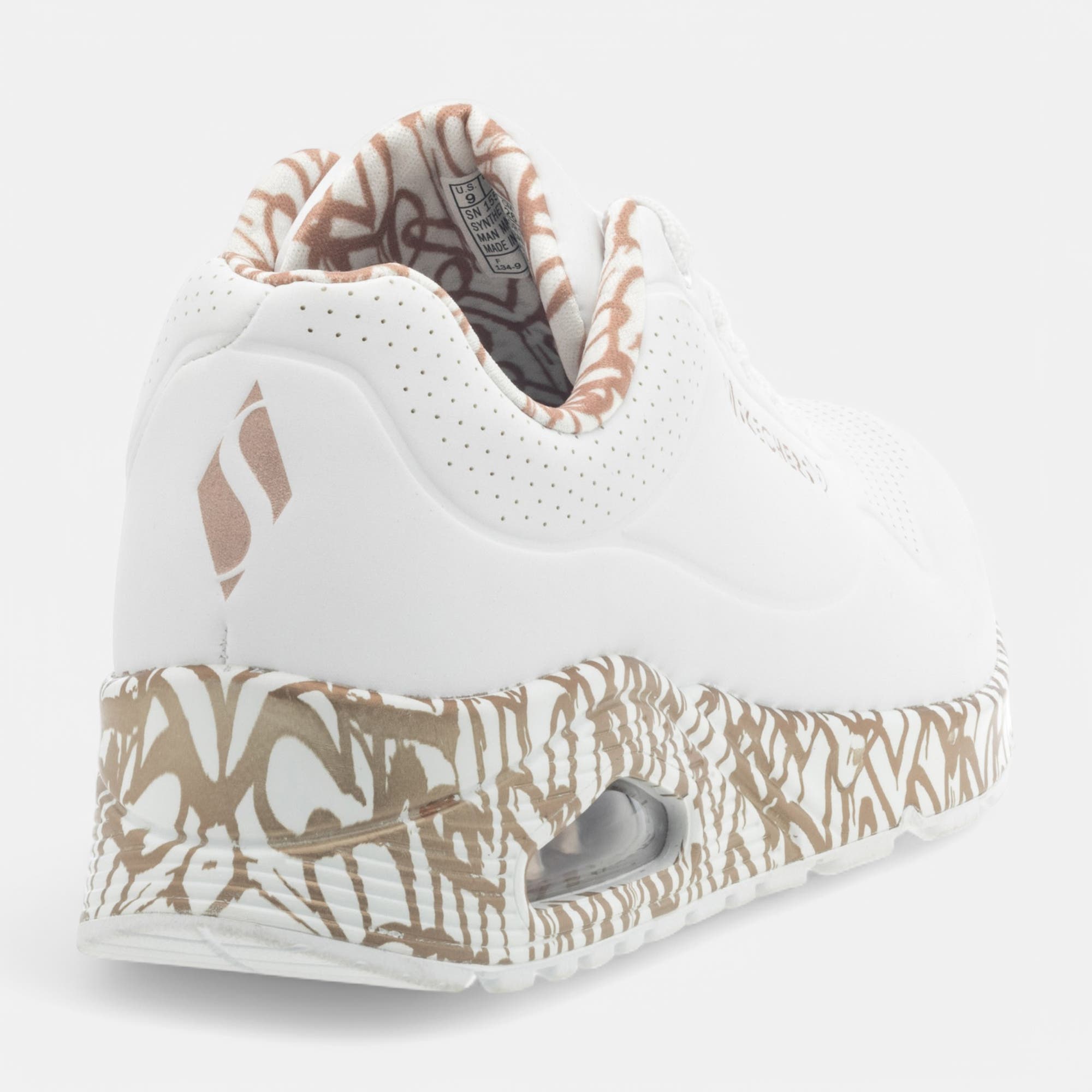 Sneakers Femme blanc/or