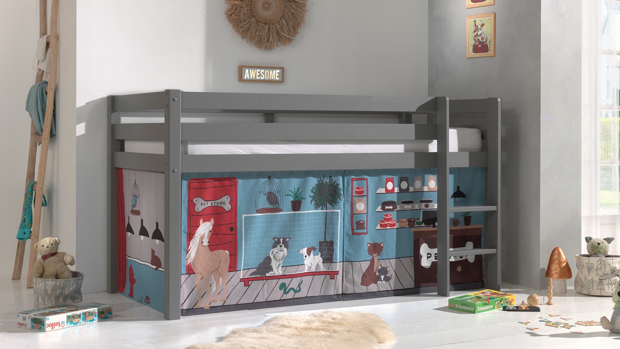 Gordijnen Pet shop Pino/Scott blauw