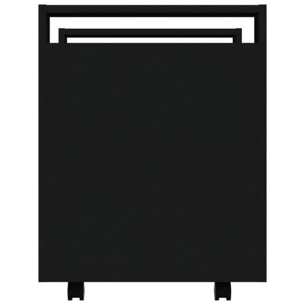vidaXL Tralle til skrivebord svart 60x45x60 cm konstruert tre