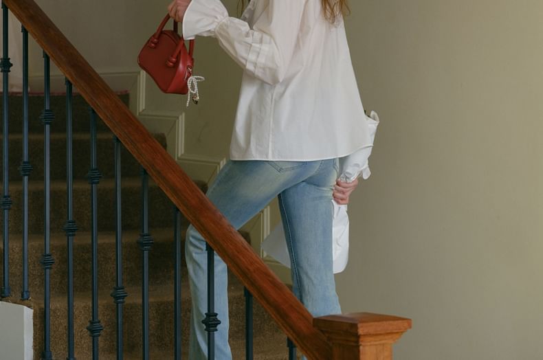 Sincethen - Blouse met wijde mouwen en ruches