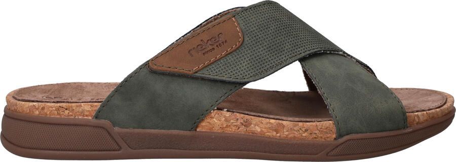 Rieker 27070-54 heren slippers groen