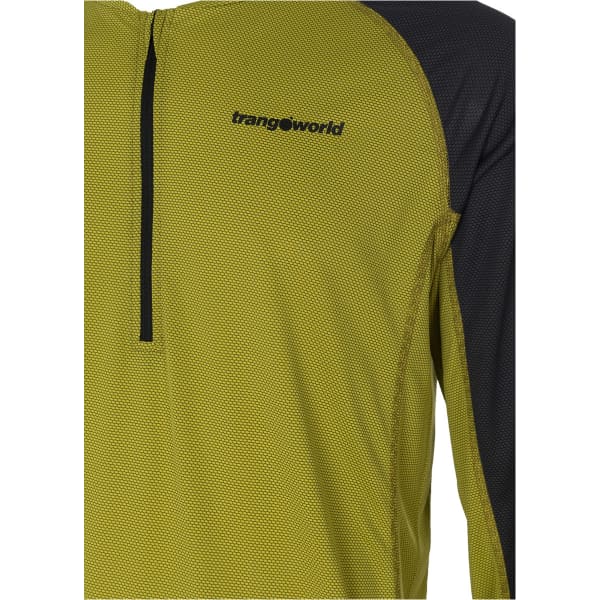 T-shirt randonnée TRANGOWORLD ROBIEL EBONY/WARM OLIVE
