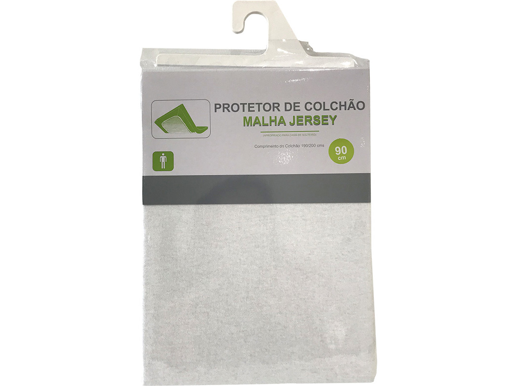 PROTETOR DE COLCHÃO JERSEY 100% ALGODÃO 90X190X25CM