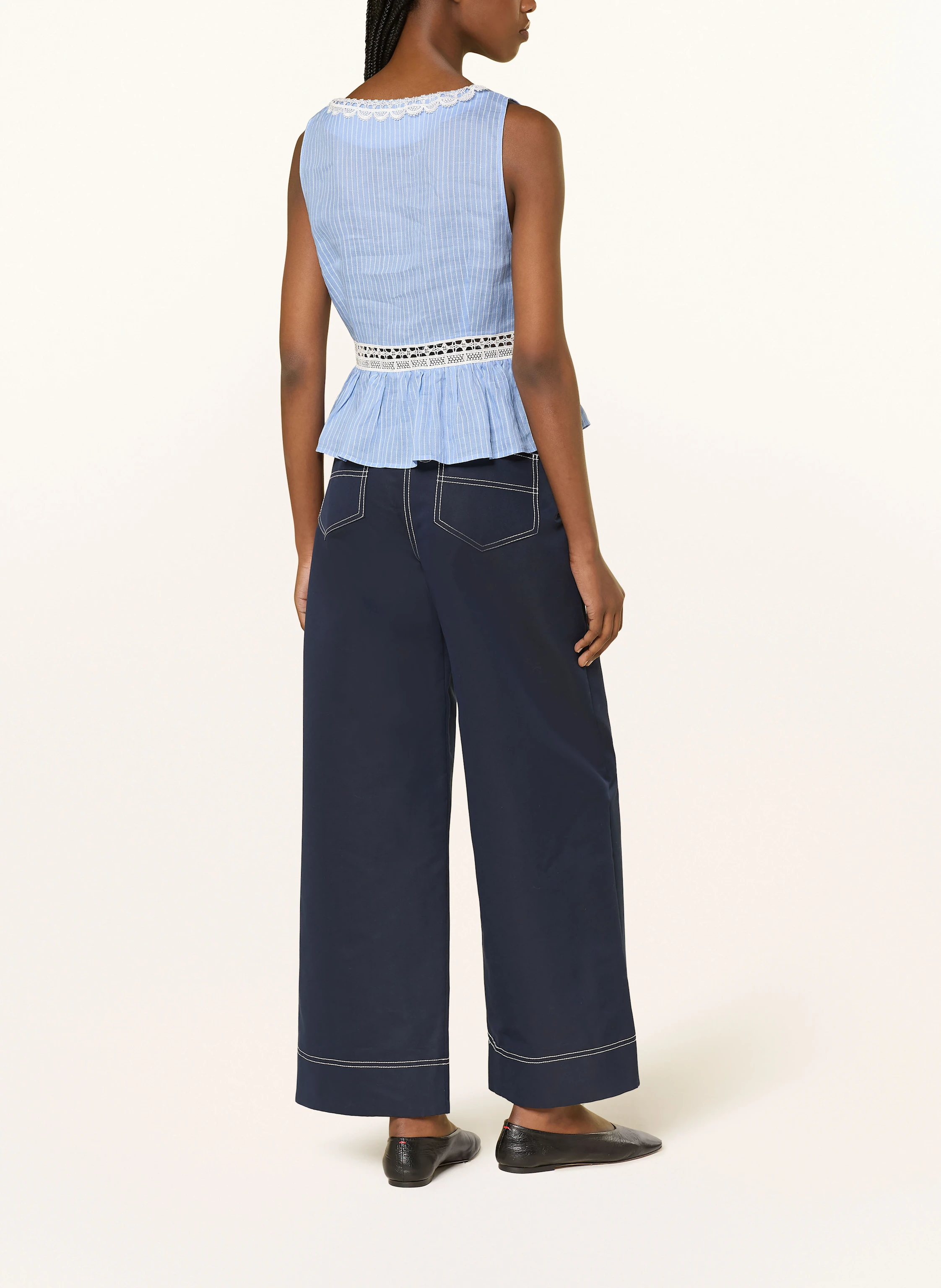 CLAUDIE PIERLOT Blusentop mit Spitze