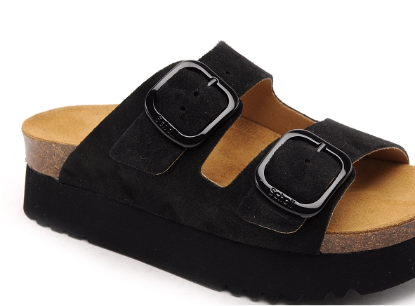 Scholl mules et sabots talons femme lucie 31580 noir