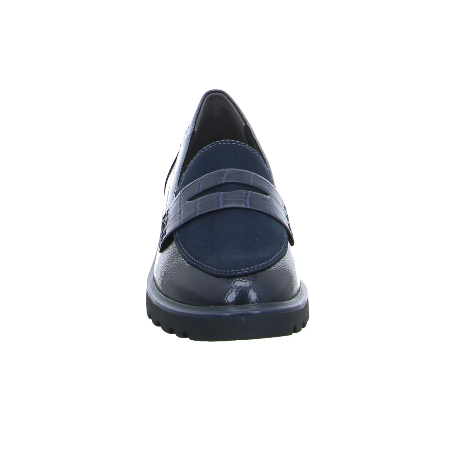 TAMARIS Slipper Navy Lederimitat