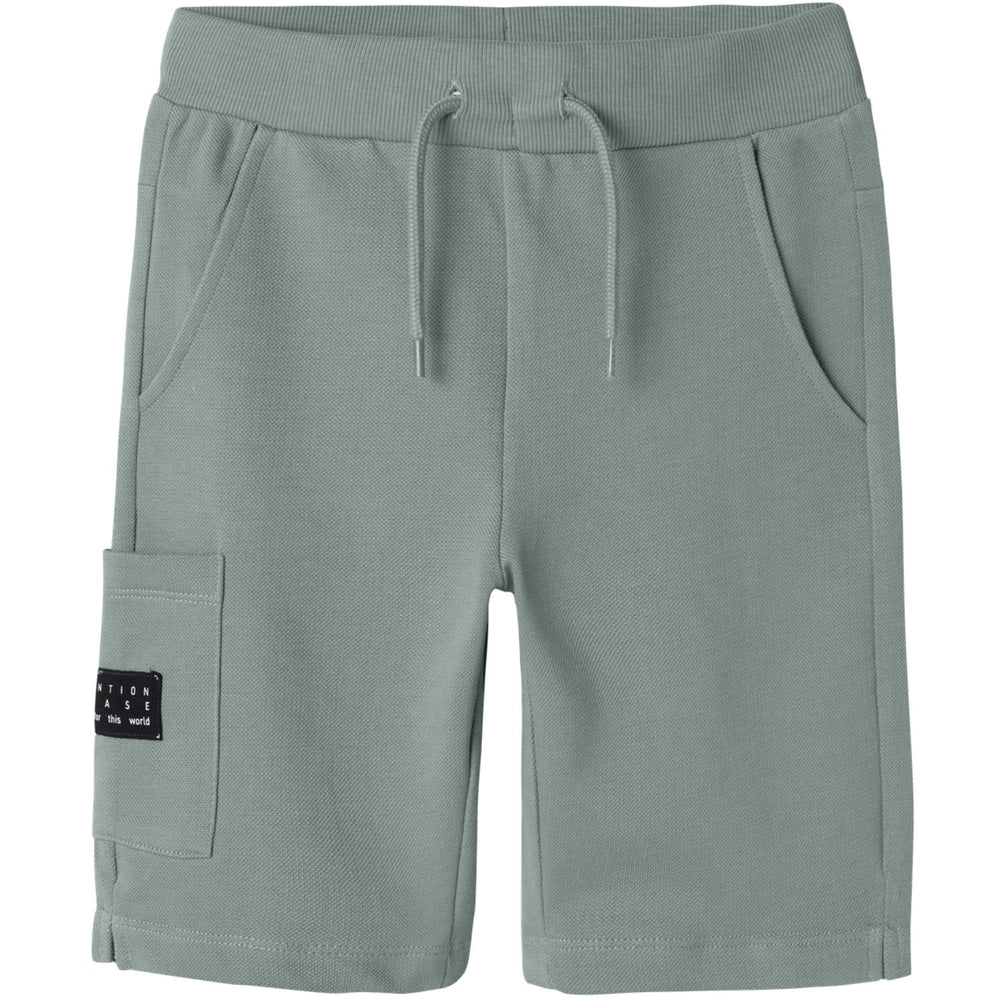 Køb Name It Slate Gray Vivasse Long Sweat Shorts