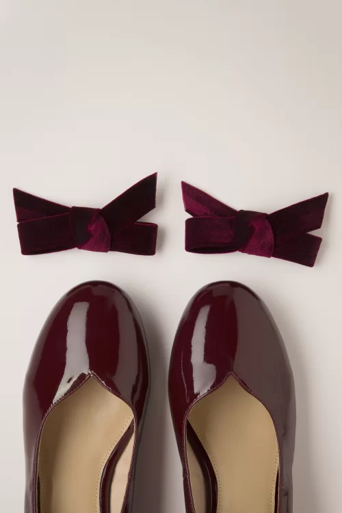 Lola Ramona ♥ Topvintage Alice Always in Style schoentjes in wijnrood