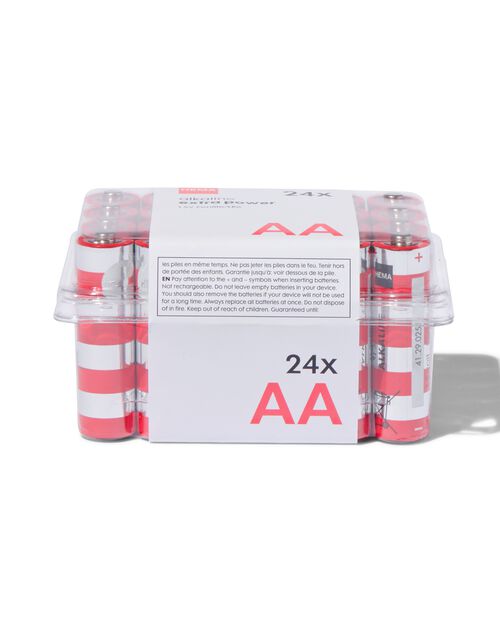 24 piles alcalines AA extra power