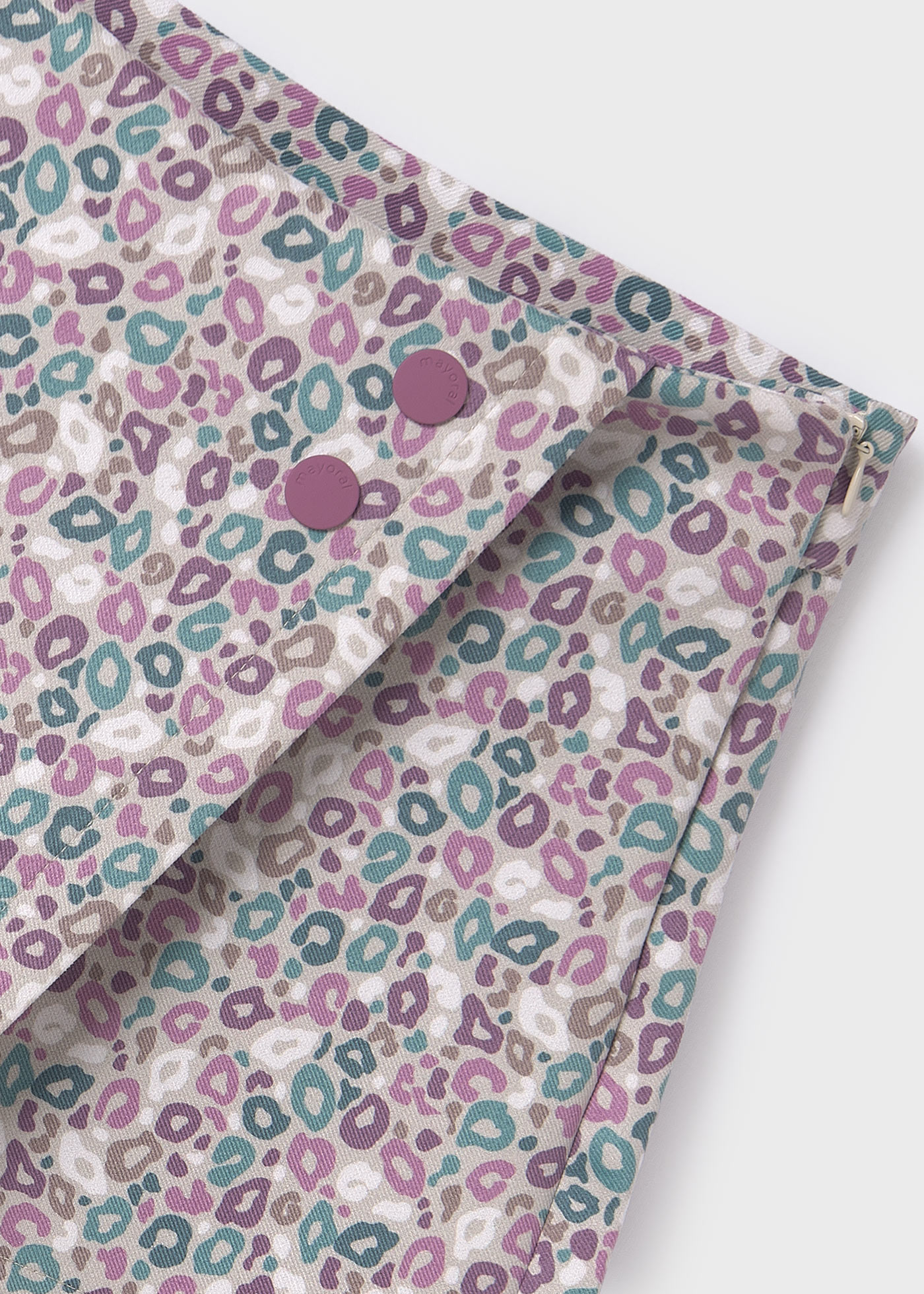 Calças-saia estampadas para meninas