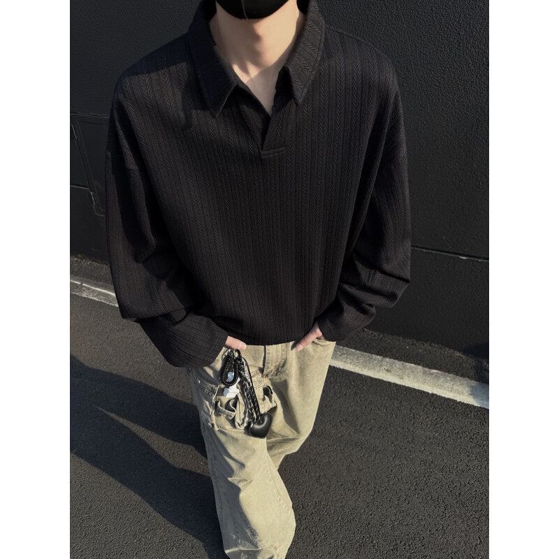 VEAZ - Sweatshirt met kraag en effen textuur