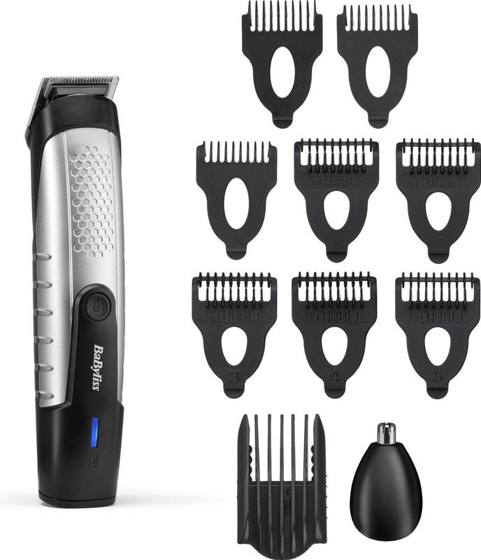 BaByliss - Lithium Power - Baardtrimmer - Zwart - Roestvrijstaal - 14 Kniplengtes