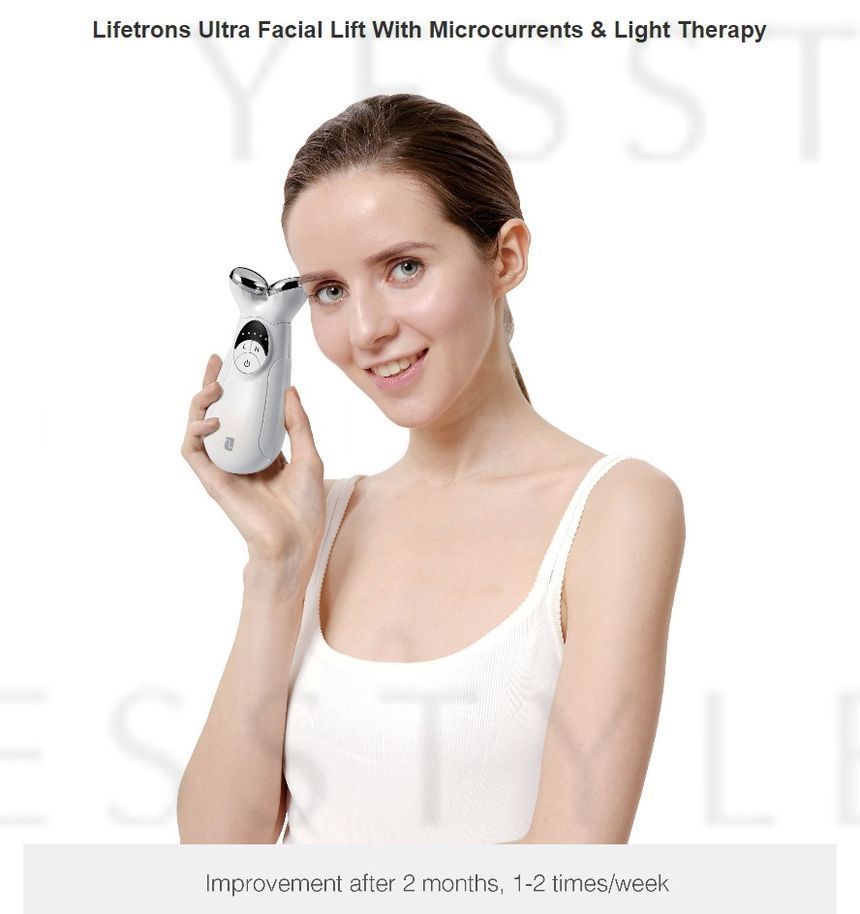 LIFETRONS - Ultra Facial Lift met microstromen en lichttherapie