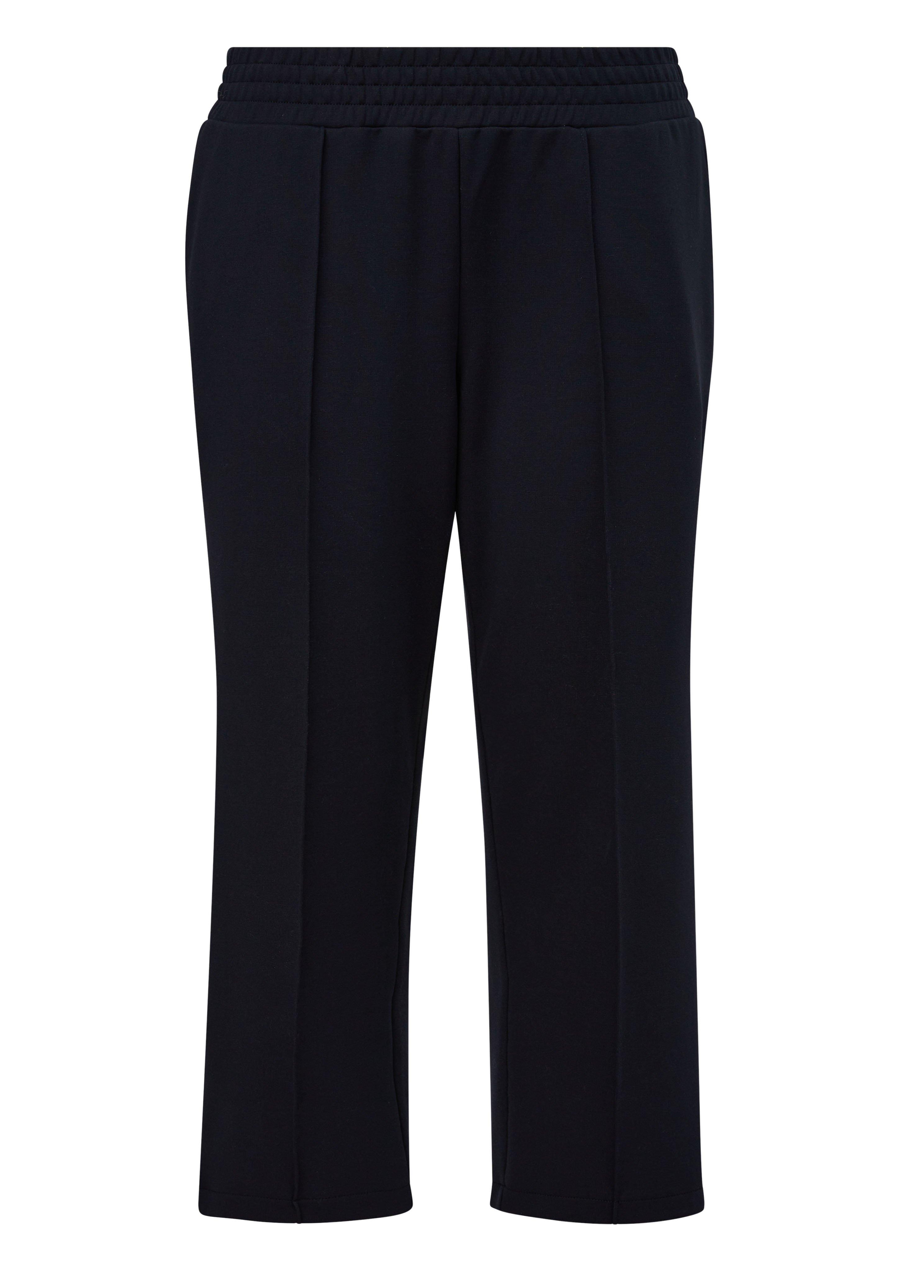Gerade Hose mit Schlupfbund und Bügelfalte