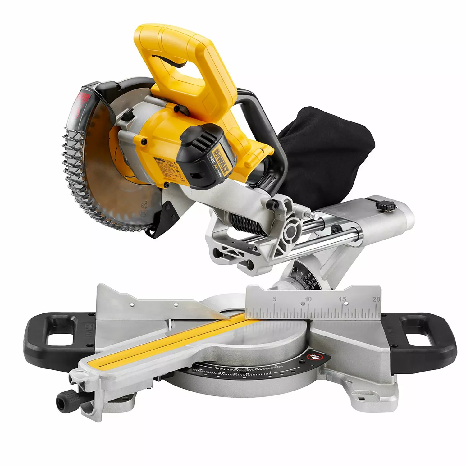 DeWALT DCS365N 18V Li-Ion Accu telescopische afkort- en verstekzaagmachine body - 184 x 16mm