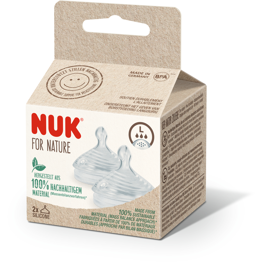 NUK Trinksauger NUK for Nature Silikon, Gr. L