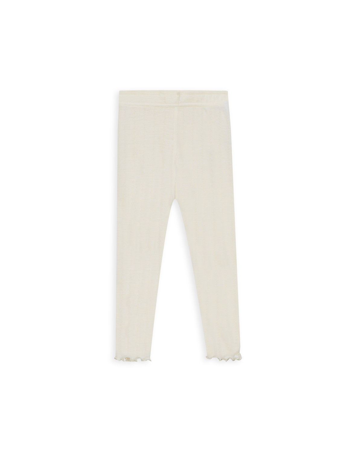 Pointelle legging van merinowol/zijde voor baby's