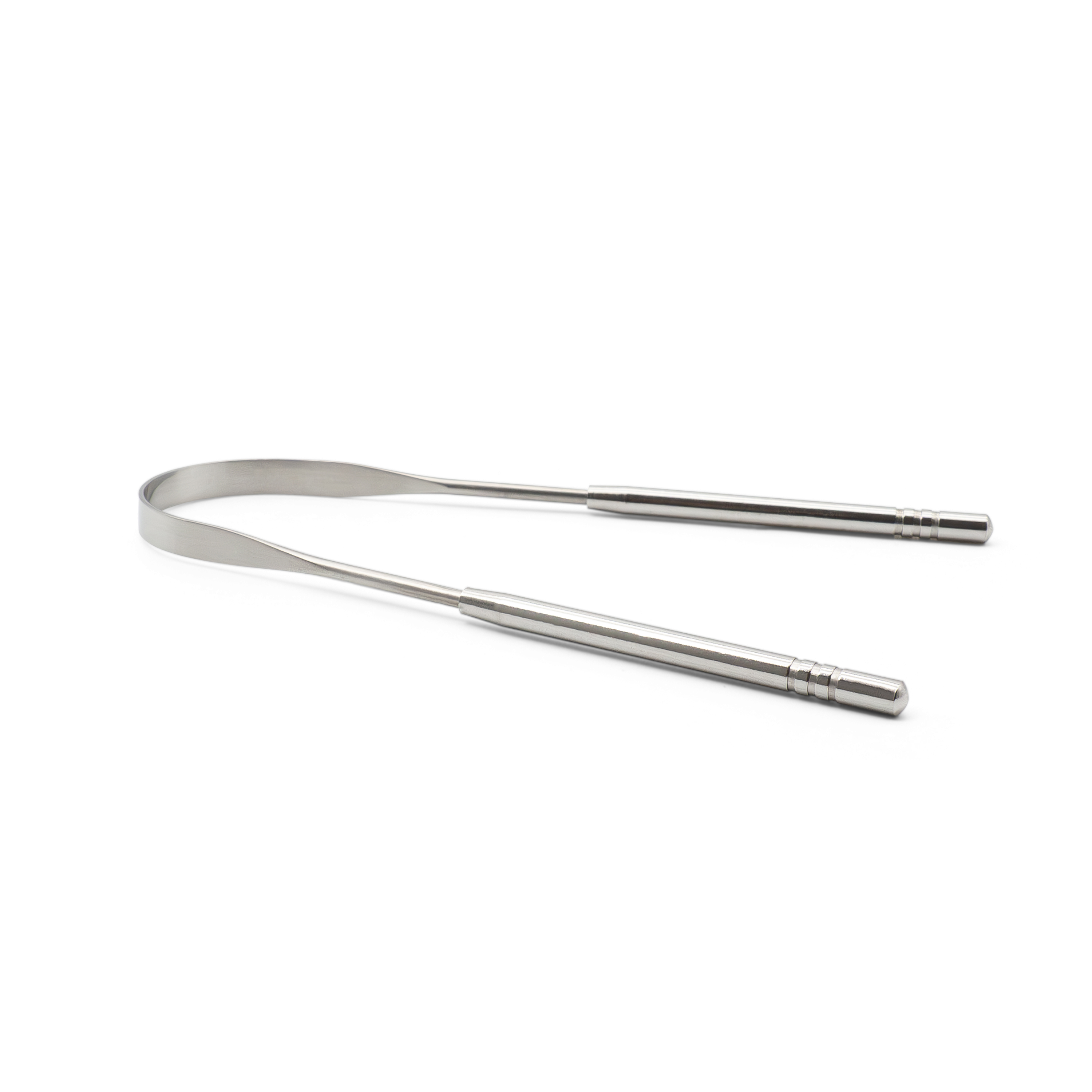 Wiederverwendbarer Mundhygiene Zungenreiniger aus Edelstahl (Umweltfreundlich) - Silber