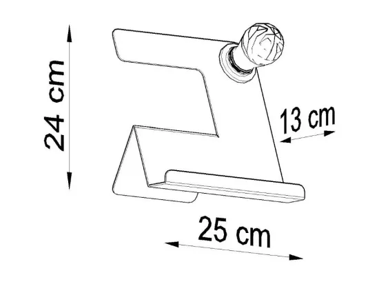 Lampe de table Inclina noir